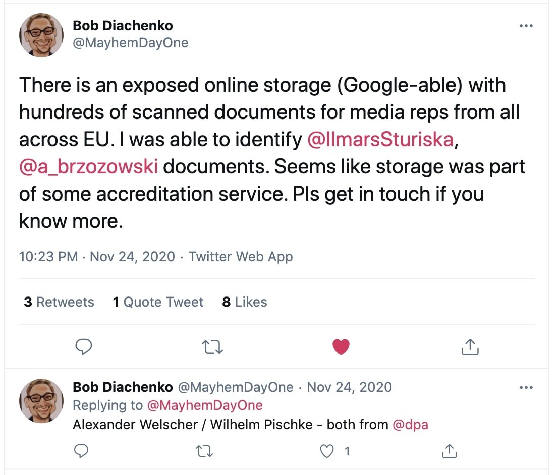 Researcher discovers exposed CEV storage blob